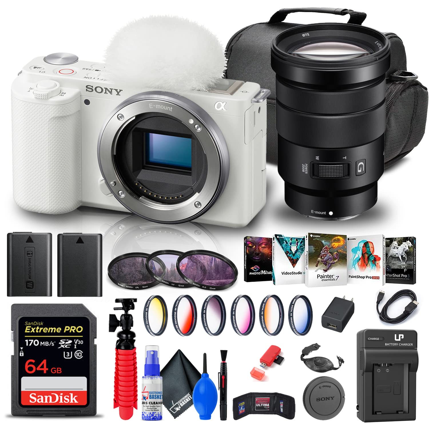 Amazon.com : Sony ZV-E10 Mirrorless Camera (Body Only, White